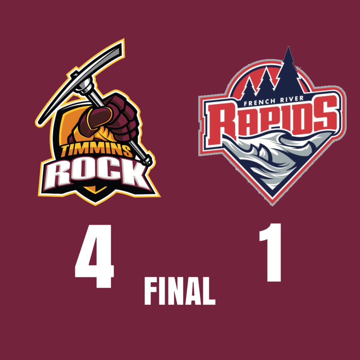 The Timmins Rock won 4-1 in front of 962 fans. That’s  5 in a row for the Rock and now leading the NOJHL by 6 points. 
Come catch our next home game Feb 1st and see what all the buzz is about!
