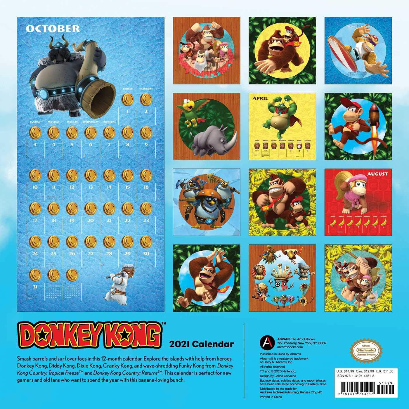 Kremling Kampaigner On Twitter: "Nintendo's 2021 Donkey Kong Calendar Features Retro Dkc Renders For 11 Of Its 12 Months, And Then K. Rool's Old Paon Render Sandwiched In For April. Just Another