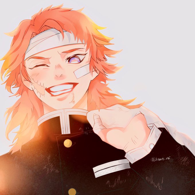 月詠さんがTwitterに投稿した錆兎(鬼滅の刃)のイラスト。