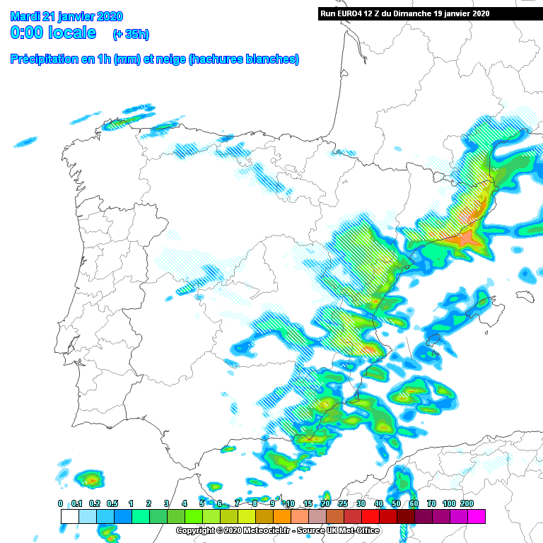 MeteoAdM's tweet photo. ... tret del model #Euro4 que va força sol reflectint que hi pot haver ❄️ ben avall i durant vàries hores. Veurem! #Batec @epicjoan1 @FoscaClara #20gener20 https://t.co/GCAC4LMyes