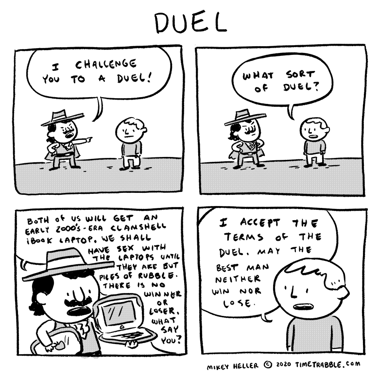 i drew a comic about a duel 