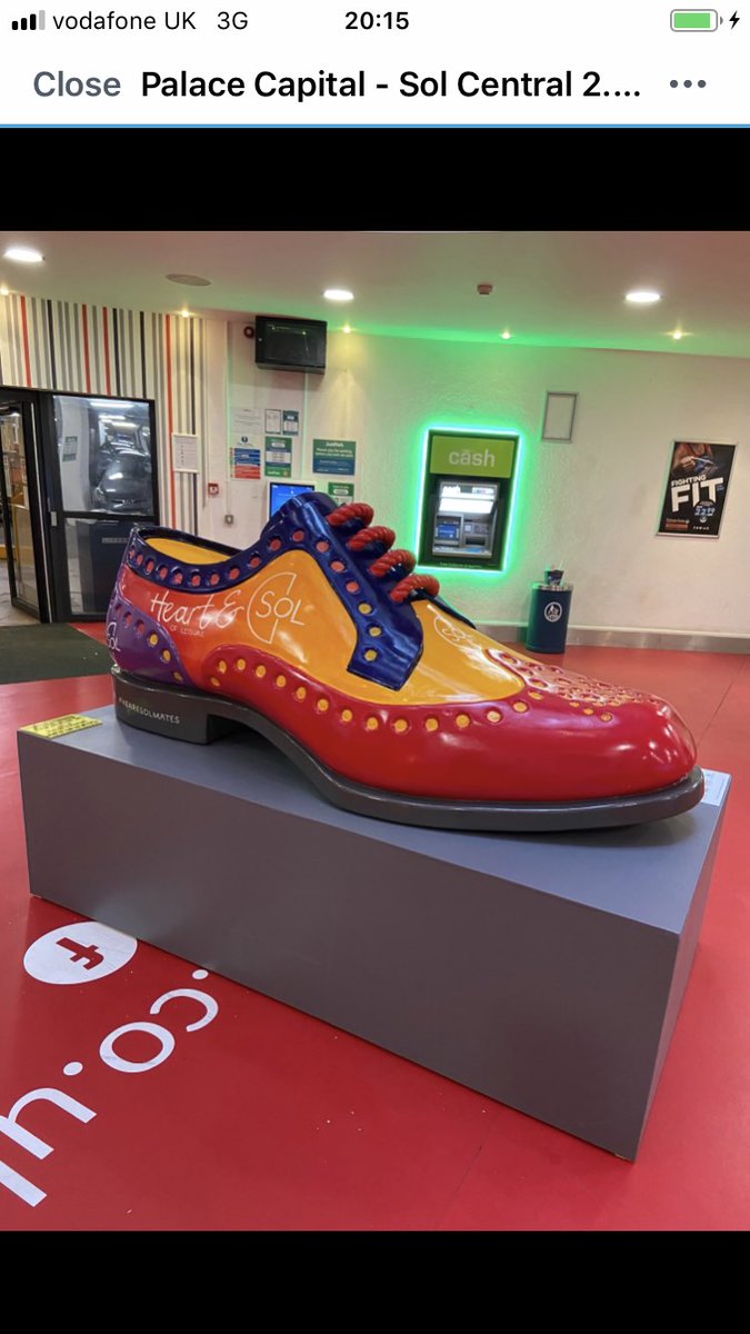 Our beautiful Northampton shoes just got some coverage on @BBCLookEast #CelebrateNorthampton #Proud #shoetown featuring @nenescape  @CityFibre @SteffansUK @Grosvenor_Shop @RoyalDerngate @NorthamptonBC #JeffreyWest 
Designed by Noel Blakeman