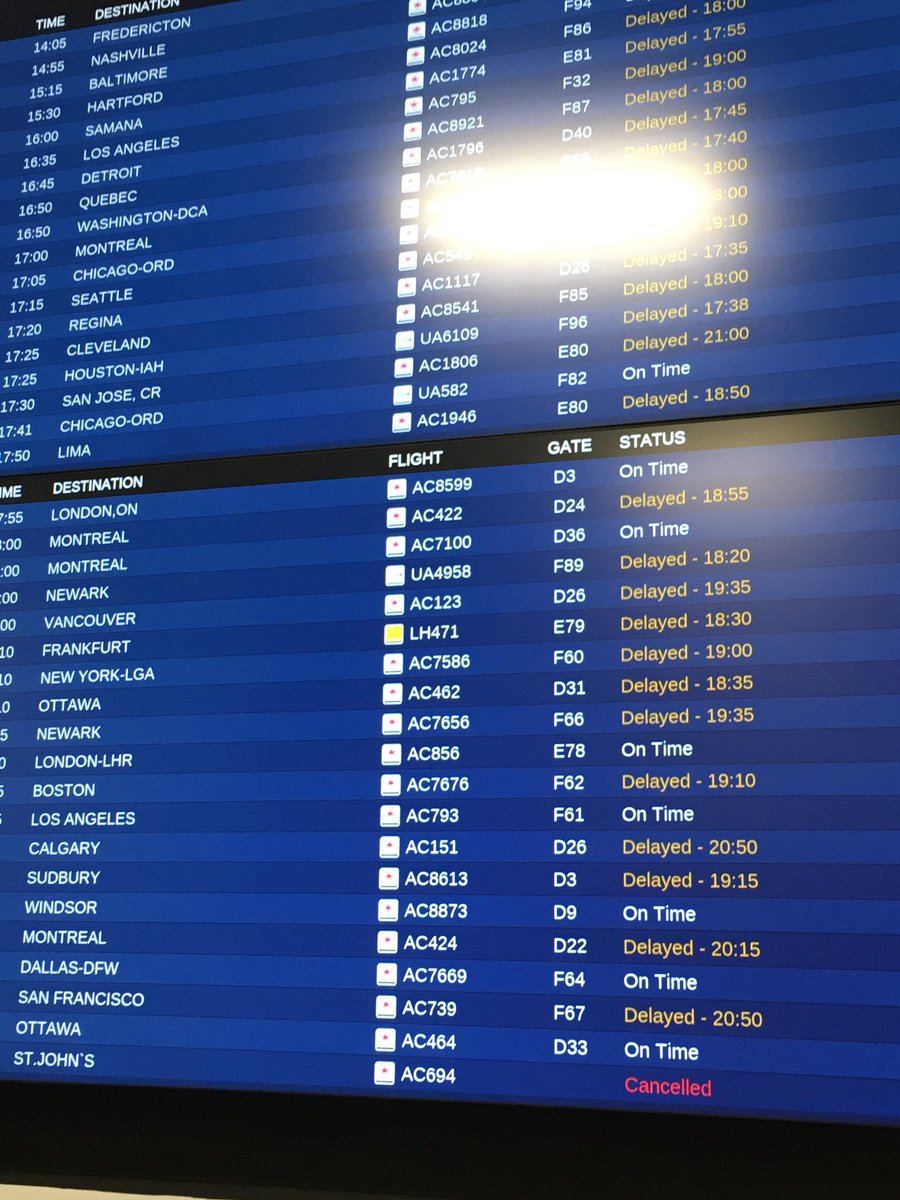 ParkinsonKara's tweet photo. Hmm. That’s a lot of delayed flights. This doesn’t bode well...
#intix2020 #TryingToGetThere https://t.co/nHJaZirqzw