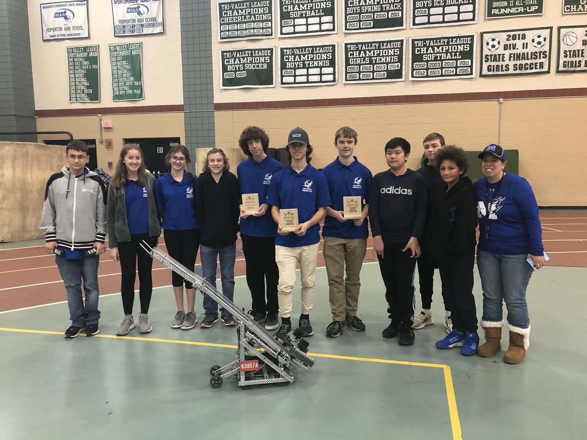 amandahough6's tweet photo. 8 @VEXRobotics Teams 2 Tournaments 2 #Mashpee Schools 5 Grade levels represented 3 Awards #Hardwork #NumerousSmiles #WeAreMashpee #AConnectedCommunity 1 Proud Coach #RoboticsWeekend @MMHS_Principal @mashpeetech https://t.co/QIgrMdoFDU