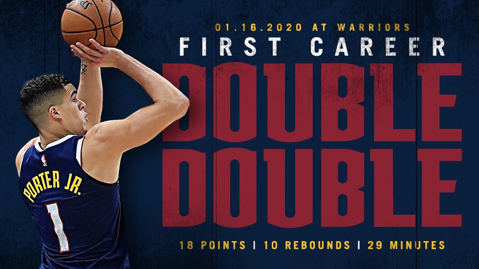 MPJ had the first double-double of his career in our last game.

What will he do tonight?
