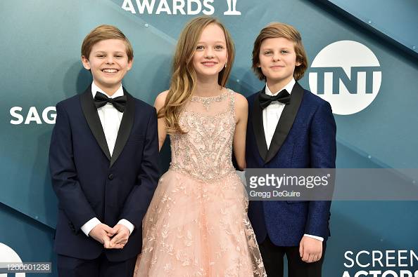 GettyVIP's tweet photo. The Children of Big Little Lies arrive Nicholas Crovetti, Ivy George &amp; Cameron Crovetti at the 26th Annual Screen Actors Guild Awards at The Shrine Auditorium
📸 #SAGAwards 👉 https://t.co/7fnLFjqEJa
#SAG #sagawards2020 #2020sagawards #screenactorsguildawards #BigLittleLies #HBO https://t.co/9FSX9CXsv2