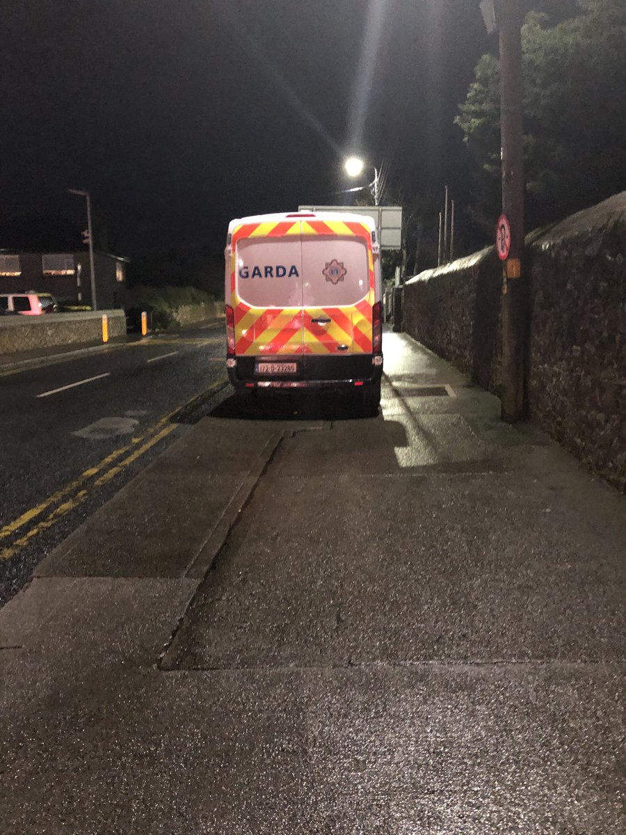 Nikkered's tweet photo. @Sinabhfuil @GardaTraffic @GardaTraffic  get your own house in order! This is across the road from Dundrum garda station where there is a car park. Shame on you! https://t.co/jG7XlC7I2U