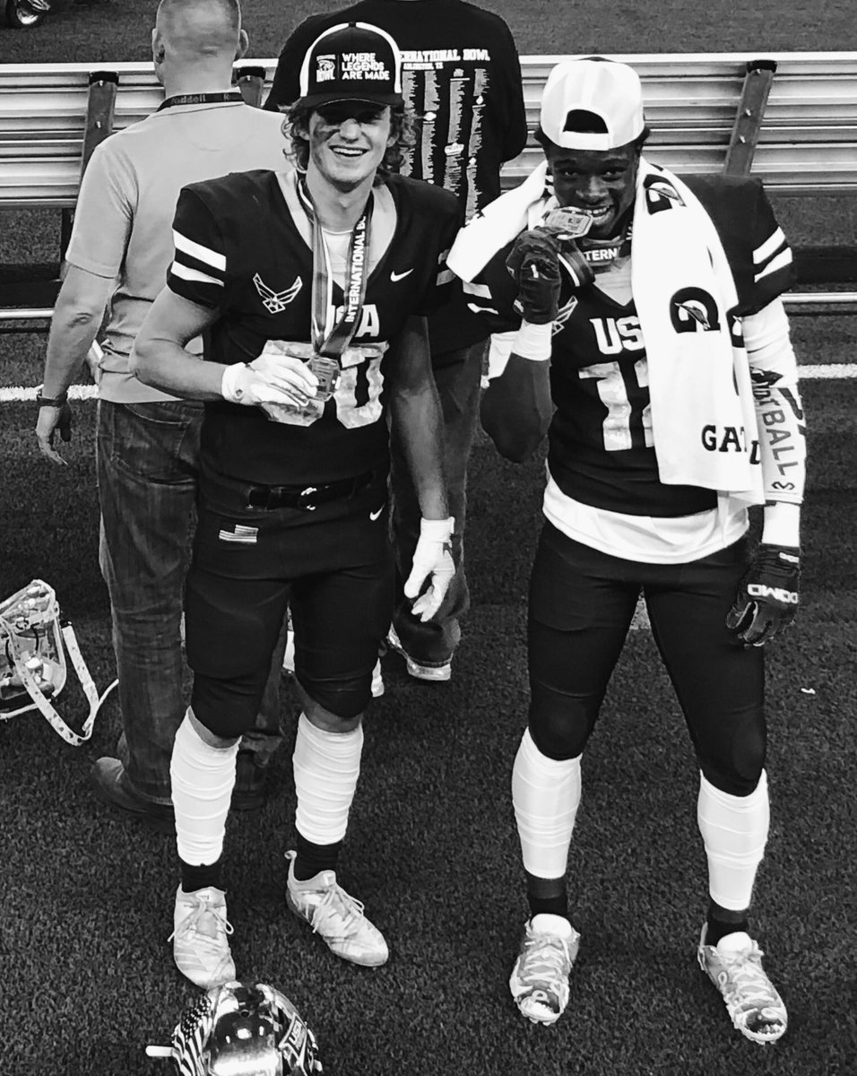 BirchKaden's tweet photo. I had such a fun week last week at International Bowl XI... It’s hard to pick just a few pictures to share. I couldn’t have asked for a more exciting and memorable way to end my high school football career. I’m so thankful for this opportunity!!🇺🇸 #USA #USAF https://t.co/znyCOzVGQe