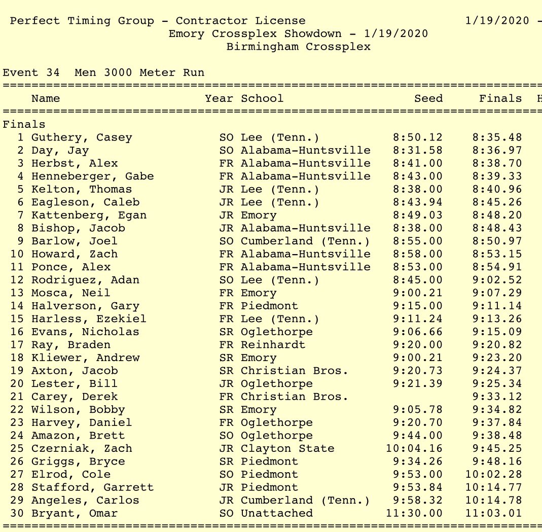 LeeUTFXC's tweet photo. Casey Guthery runs a 15 second PR in the 3k getting his first collegiate win! https://t.co/OWJ7lTtG7p