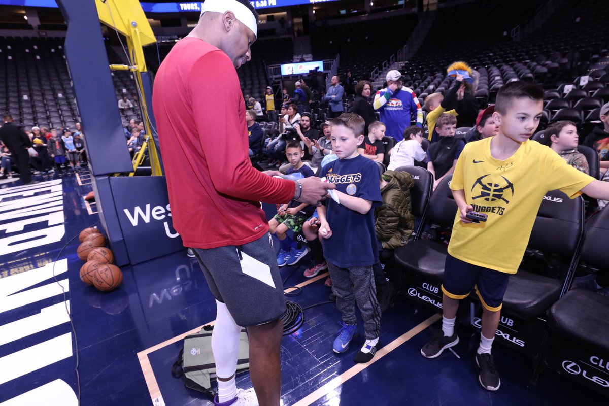 nuggets's tweet image. Putting smiles on faces!

#MileHighBasketball