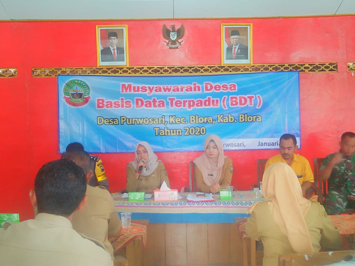 Musdes BDT di Desa Purwosari bertempat di balai desa purwosari hari senin 20 januari 2020 #kecamatanbloraHuraUmum2020