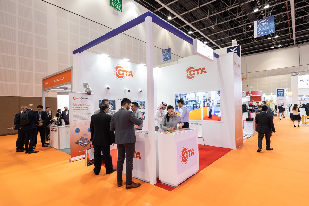 CitasolutionsUK's tweet photo. We had a great 1st day at @IntersecExpo with @CitasolutionsUK team, explaining our latest technology in #ArtificialIntelligence #facialrecognition #thermalcamera and #PTZcamera to our guests. If you are visiting Intersec please drop by booth SA-M32 at UK Pavilion
#intersecexpo https://t.co/8nAXTscBoT