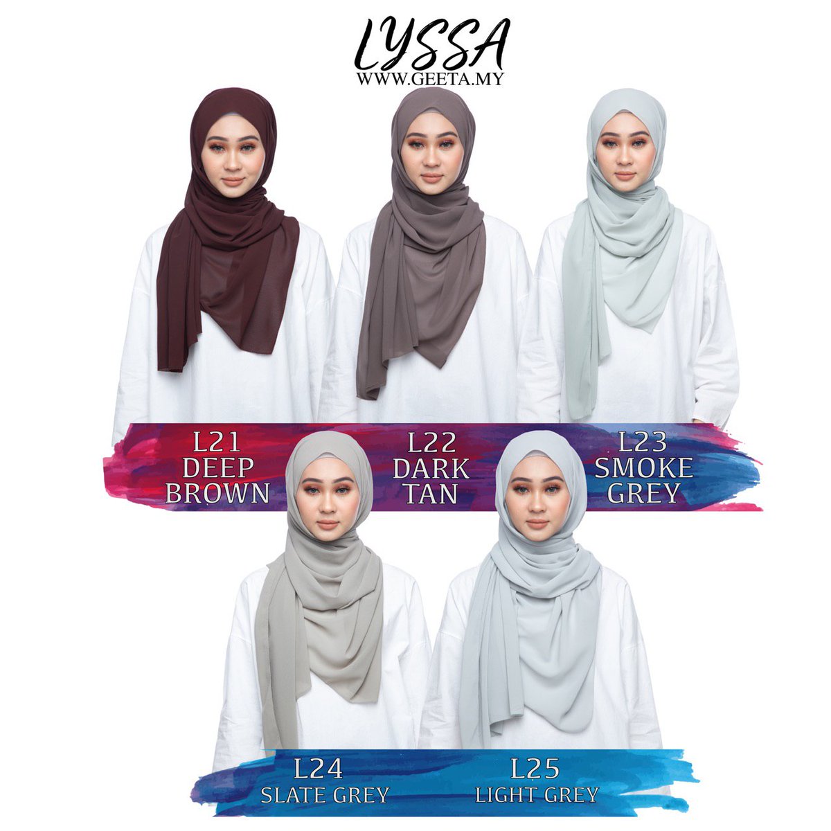 LYSSA EYELASH CHIFFON SHAWLRM 29 exclude postageMaterial: Heavy chiffonMeasurement: 0.7M X 1.8MEyelash finishing