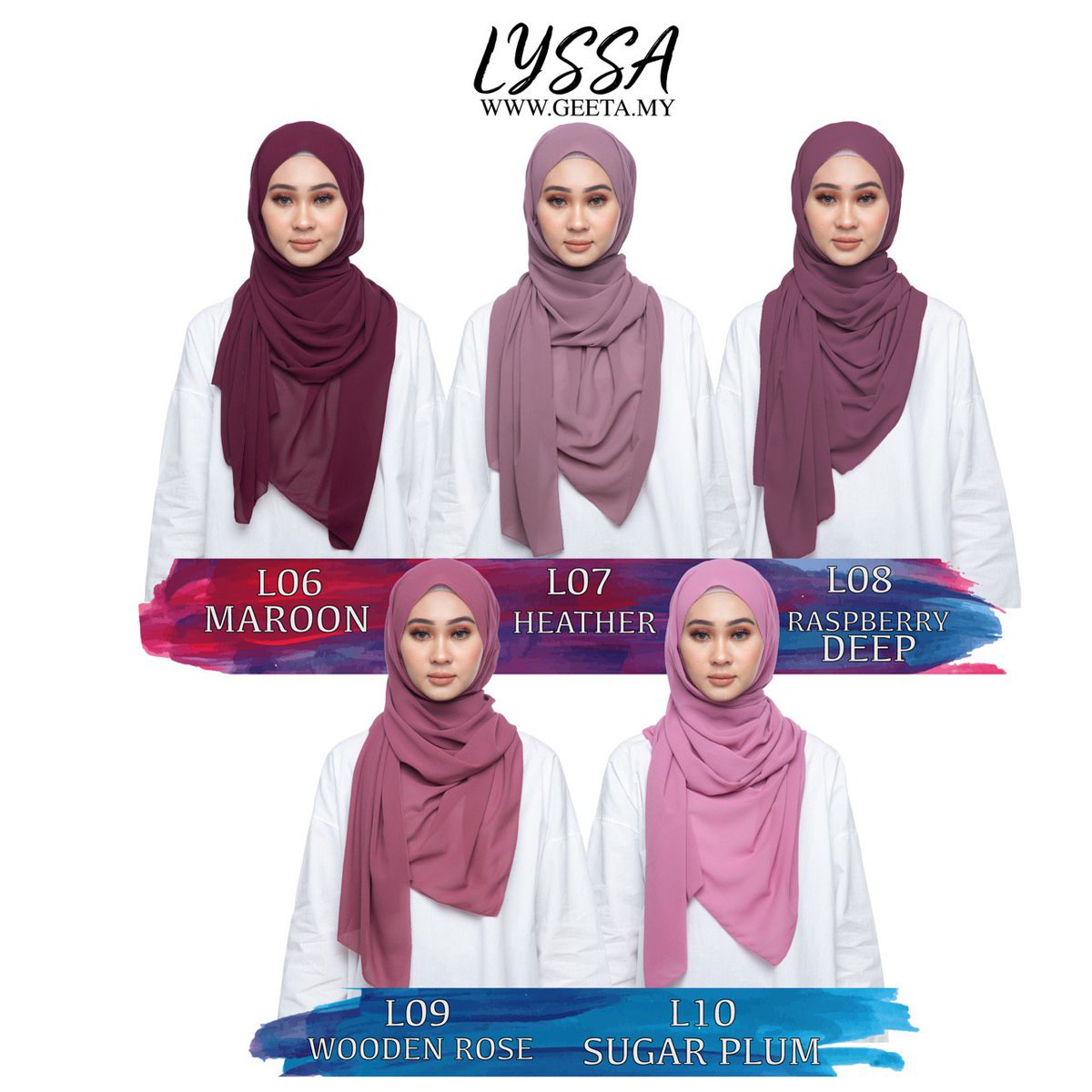 LYSSA EYELASH CHIFFON SHAWLRM 29 exclude postageMaterial: Heavy chiffonMeasurement: 0.7M X 1.8MEyelash finishing