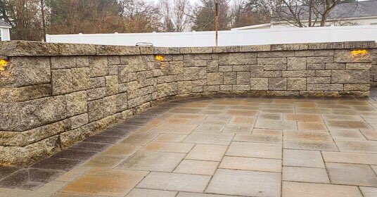EGRLandscape's tweet photo. These photos show some amazing lighting additions to this patio area. These add ambiance and practicality! #landscape #design #hardscape #stone #masonry #patio #lighting #home #garden #yard #outdoor https://t.co/KfdwORB5dv