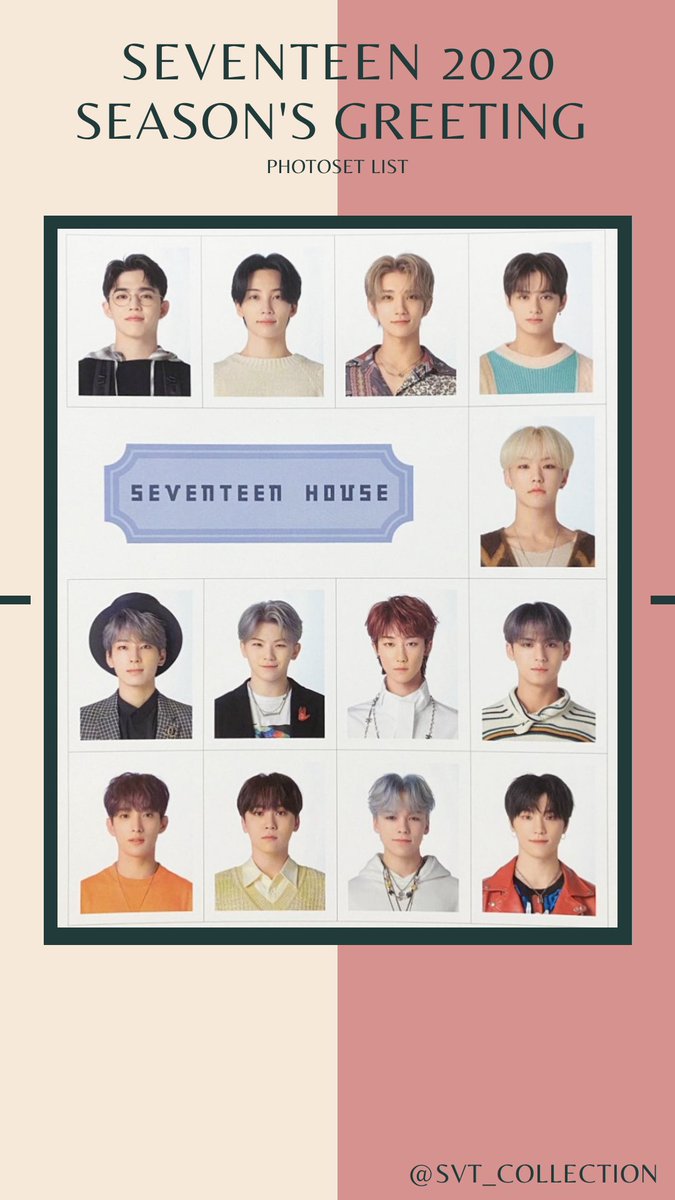 Seventeen 2020 Season's Greeting Photocard & Photoset List