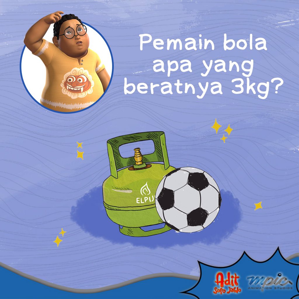mpicanimation's tweet photo. Semangat hari Senin! Biar Seninmu makin semangat, main tebak-tebakan sama Dennis, yuk! Ada yang tahu nggak apa jawabannya? 🤔

Saksikan #AditSopoJarwo setiap Sabtu jam 16.00 WIB &amp; Minggu jam 16.30 WIB di @Official_MNCTV!

#ASJ #AditSopoJarwoTheMovie #MPICAnimation #SerialAnimasi https://t.co/rH6mWHNyZ3