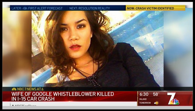 Google Whistleblower Suggests His Wife’s Fatal Car Crash May Not Have Been Accidental EOs6SzFUYAAFhCR?format=jpg&name=small