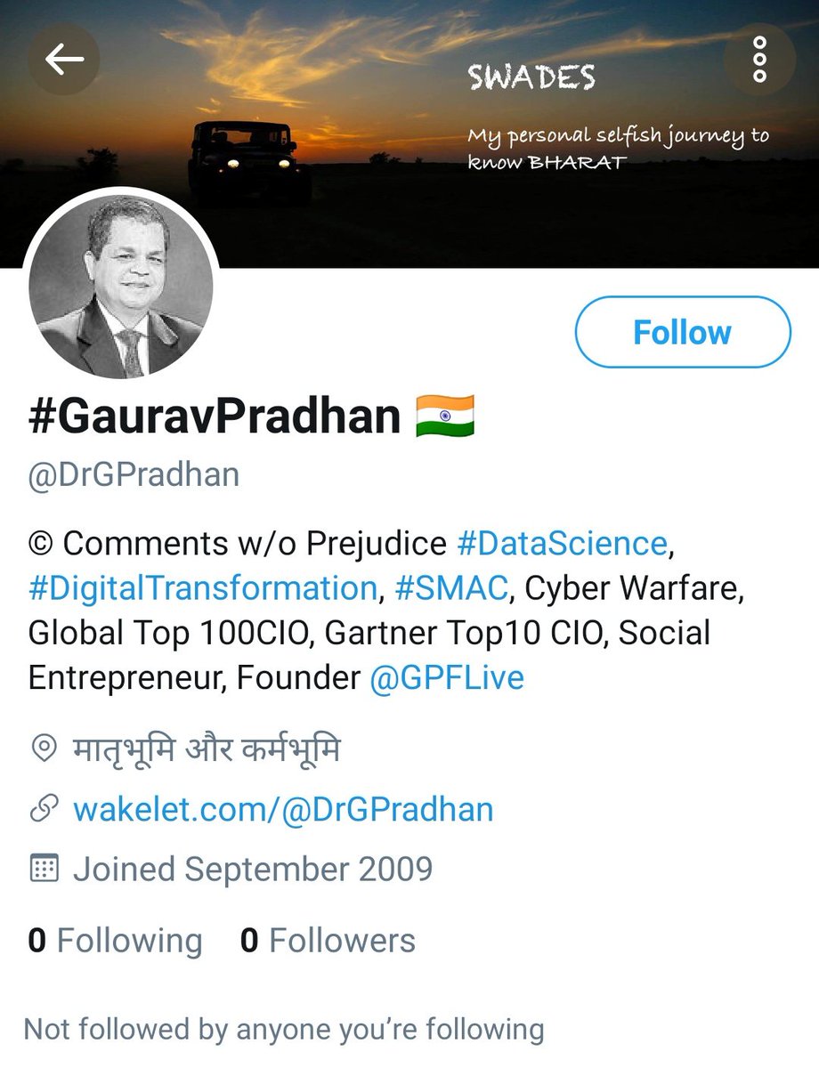 V5336Nand's tweet photo. OMG this Twitter has gone Nuts. Shows @DrGPradhan Twitter handle doesn't exist.
@vivekagnihotri @RAMSINHZALA14 @AskAnshul @OpIndia_com @pallavict @rishibagree @amitmalviya 
#TwitterMomentOfTheDecade 
#TwitterStayFair https://t.co/Luw0kY4K70