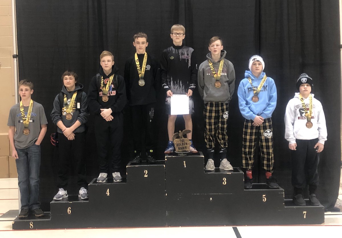 dusey73's tweet photo. Wrestled at Iowa Grade School and Junior high State went 2-2 and brought home 5th place.
#pack732 #agogetrained #biggerpicture #climbthemountian https://t.co/cAmaPnad8W