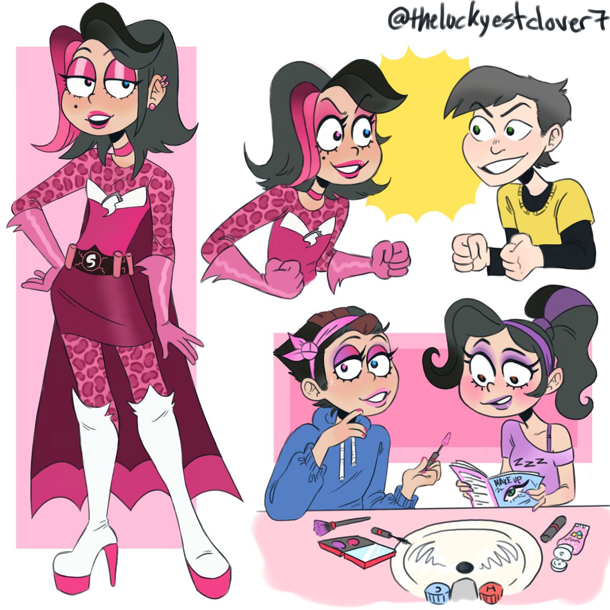 luckyest_clover's tweet photo. idk why but i really got into shezow for a couple days and drew a bunch
the second pic is if i could update the shezow suit and maybe a change of hair styles
#shezow #guyhamdon #kellyhamdon #mazkepler #thehubshezow https://t.co/E95zVEYj29