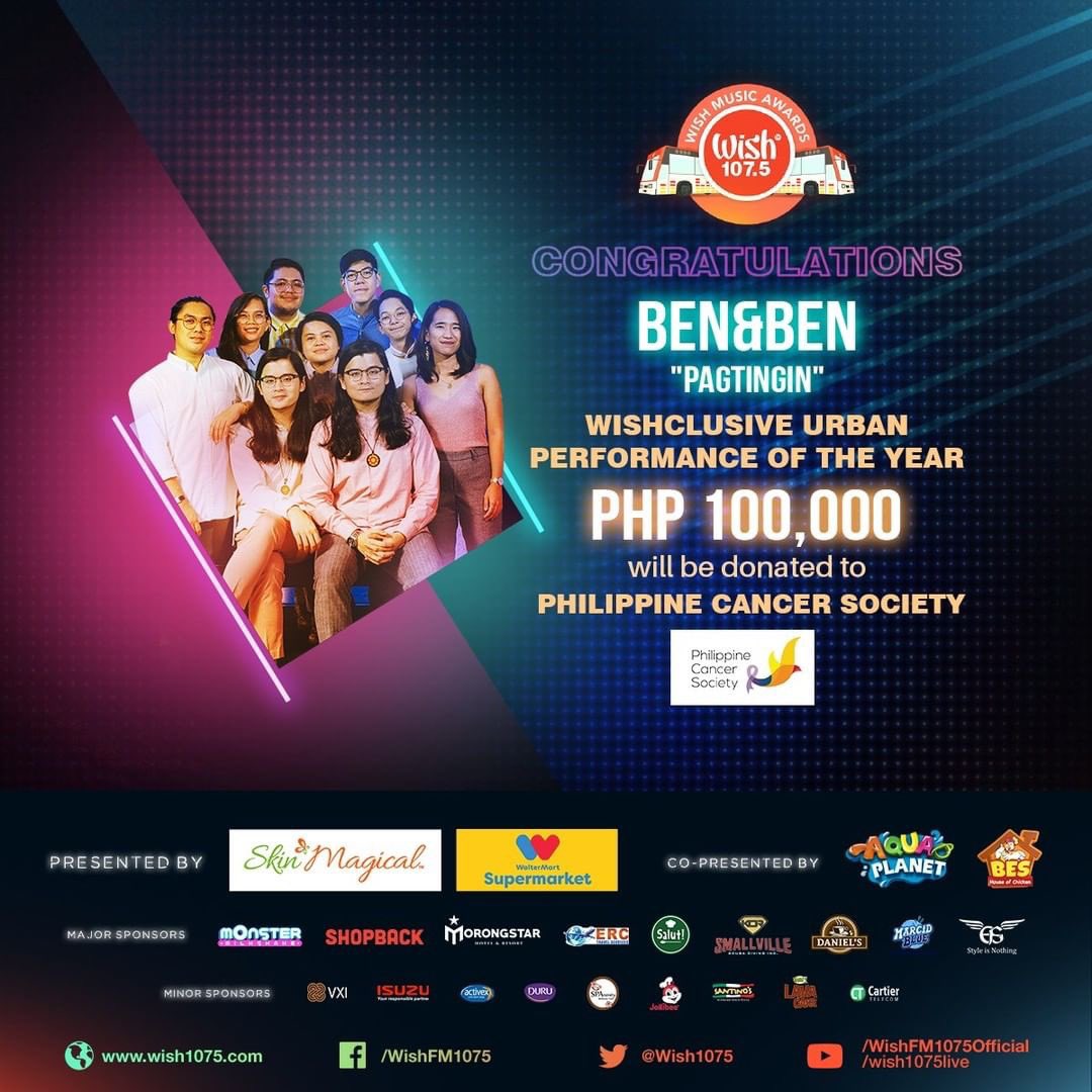 sonymusicph's tweet photo. What a show! 🤯🤩 Congratulations to our artists, @SB19Official and @BenAndBenMusic for winning the following categories!! Congratulations again to @wish1075 for a successful show! 🥳

#WishMusicAwards https://t.co/HyzkIq3Z6N