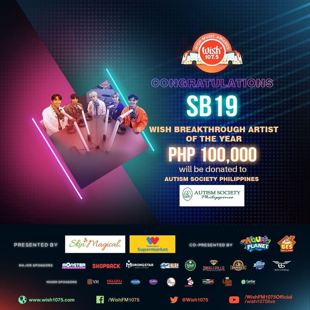 sonymusicph's tweet photo. What a show! 🤯🤩 Congratulations to our artists, @SB19Official and @BenAndBenMusic for winning the following categories!! Congratulations again to @wish1075 for a successful show! 🥳

#WishMusicAwards https://t.co/HyzkIq3Z6N