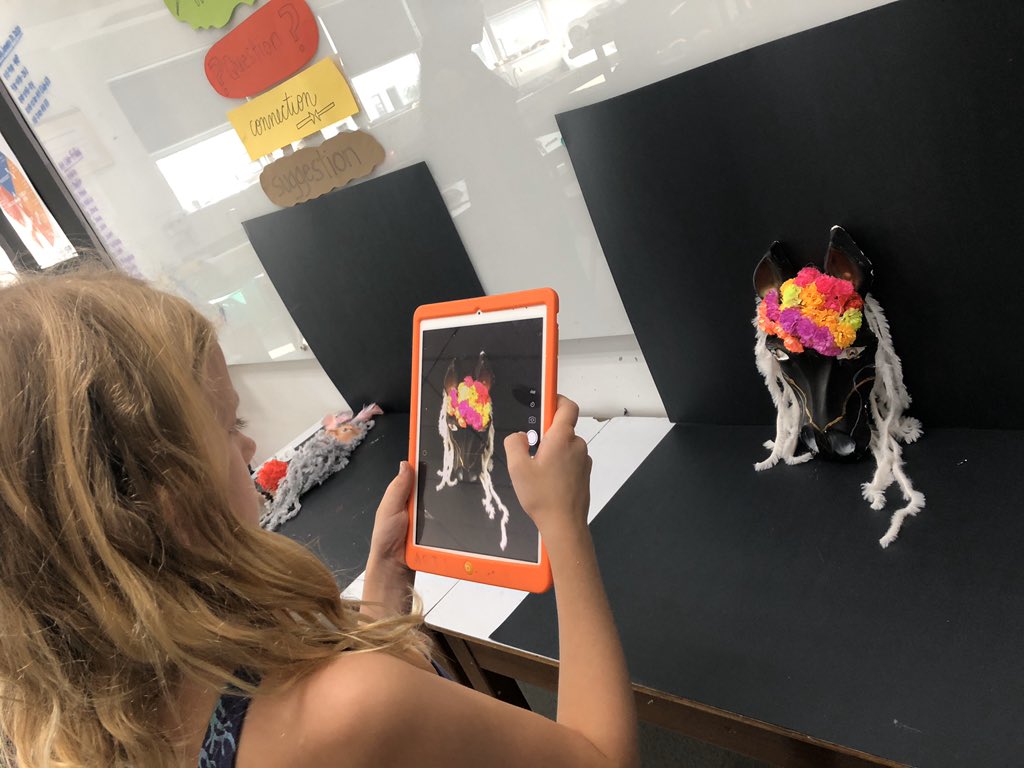 carney_dana's tweet photo. #reflecting on our #CreativeCycle using @Seesaw @ISPPCambodia today. What were my goals? How did I develop my ideas? What was some valuable #feedback I received? How am I feeling about my artwork? @kpackteacher #pypart https://t.co/IFRkmcAnU0