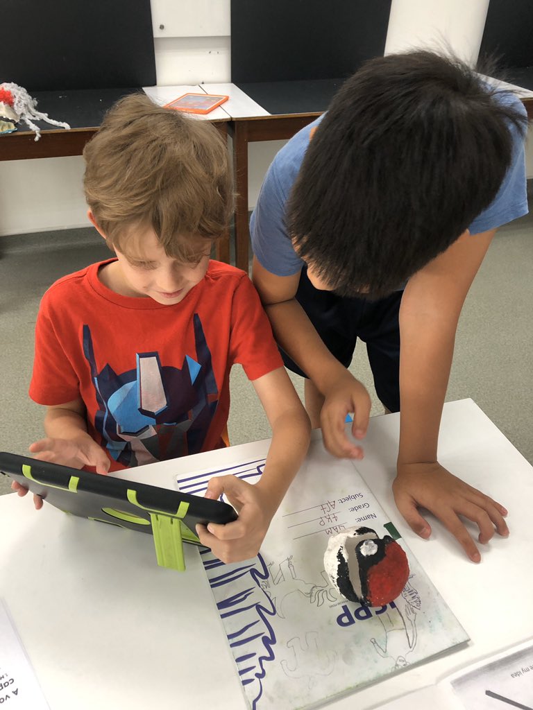 carney_dana's tweet photo. #reflecting on our #CreativeCycle using @Seesaw @ISPPCambodia today. What were my goals? How did I develop my ideas? What was some valuable #feedback I received? How am I feeling about my artwork? @kpackteacher #pypart https://t.co/IFRkmcAnU0