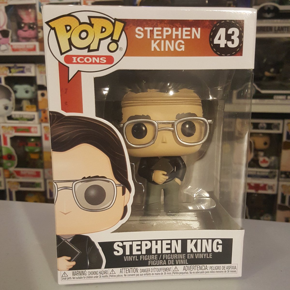 So excited to add this Pop to the collection!! <a href="/StephenKing/">Stephen King</a> #funko #famfunko #kingofhorror