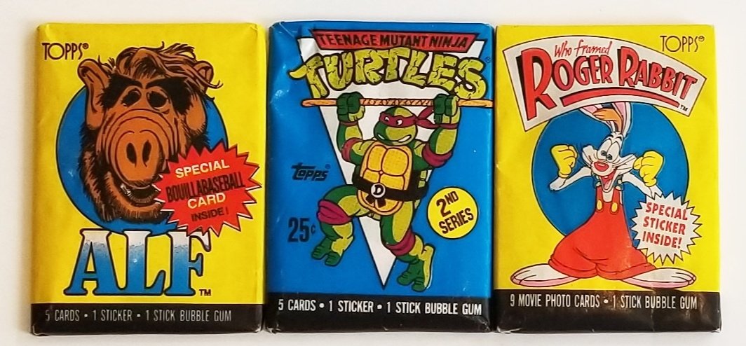 1980s' Topps Alf, Teenage Mutant Ninja Turtles and Roger Rabbit Trading Cards

etsy.com/shop/thecharmr…

#vintagetopps #vintagetoppscards #toppstradingcards #toppscards  #vintagealf #alf #vintageninjaturtles  #ninjaturtles #rogerrabbit #vintagerogerrabbit #80stradingcards #80stoys