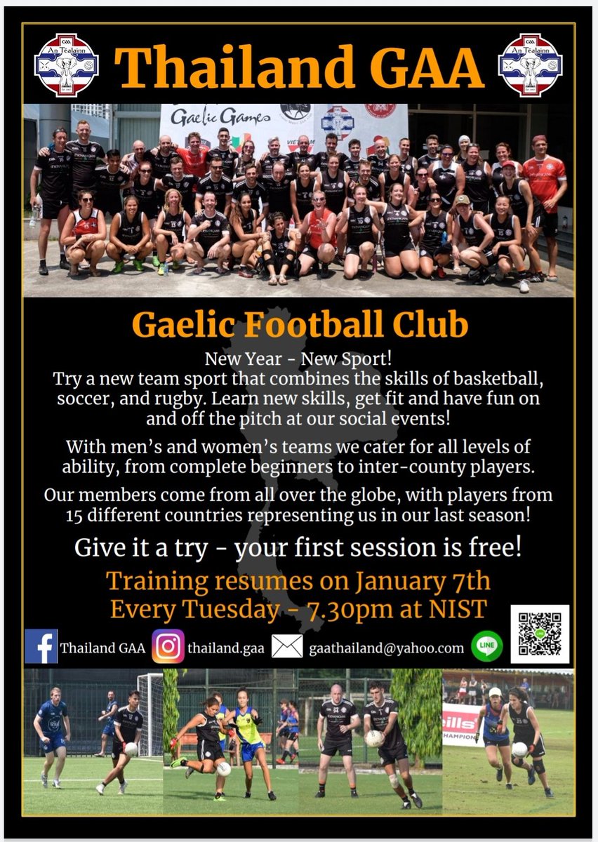 New Year, New Sport! Living in Bangkok? Join us every Tuesday in NIST, Sukhumvit Soi 15 🇮🇪🏐🇹🇭
