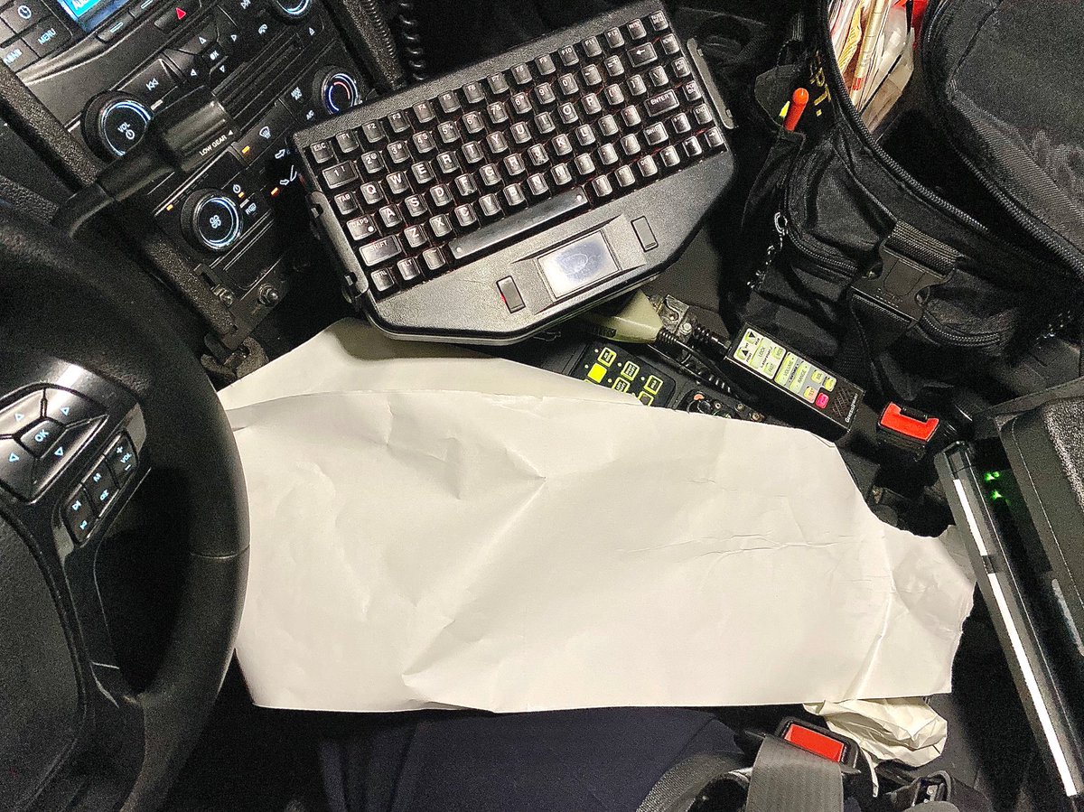 LtStevenJDearth's tweet image. A #BehindTheScenes look of our office when the printer jams up while issuing an electronic citation. #printerjam