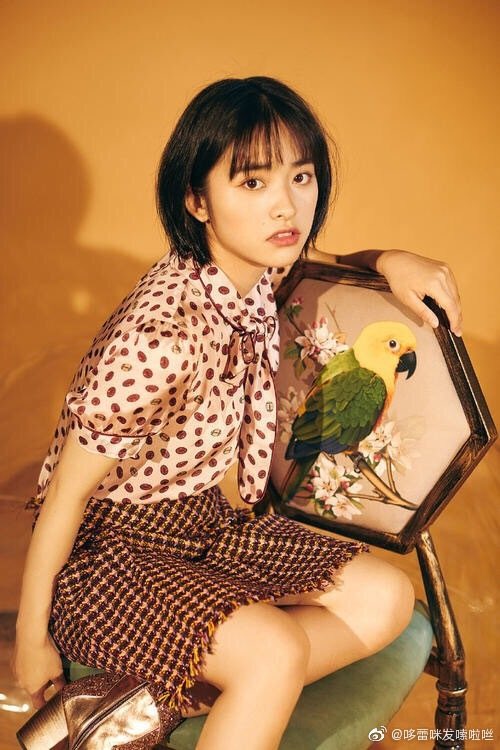 xiaoningjiao's tweet photo. I haven’t seen this photo of yue before or is this a new one? But anyway, she’s so pure, simple and beautiful! 

#ShenYue #沈月 https://t.co/N1502XtiNJ