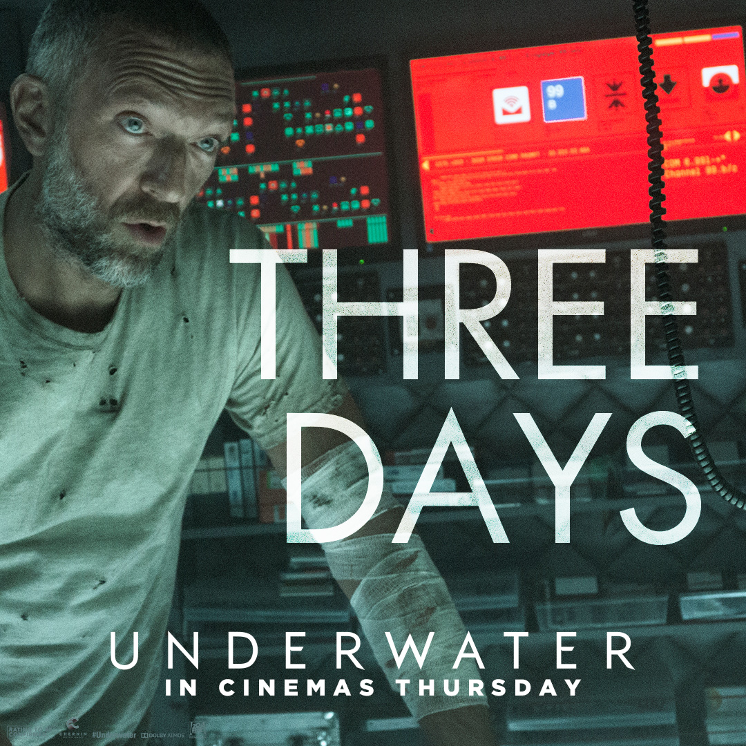 In THREE DAYS, dive deeper when UNDERWATER opens in cinemas this Thursday.

#Underwater