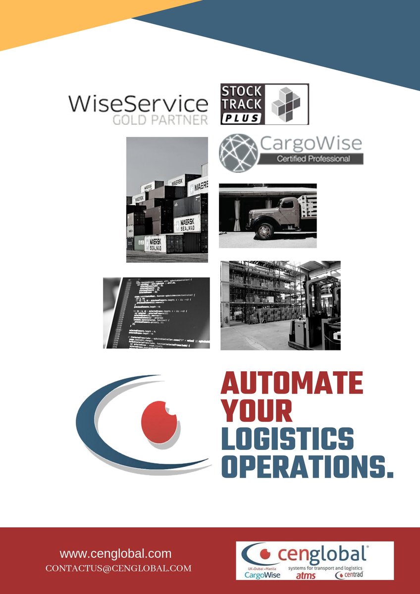 Have you employed automation in your daily logistics operations? Operate in the most efficient and effective way, using the tools available in our softwares.

#logistics #cenglobalATMS #WMS #solutions #warehousing #CargoWiseOne #freightforwarding