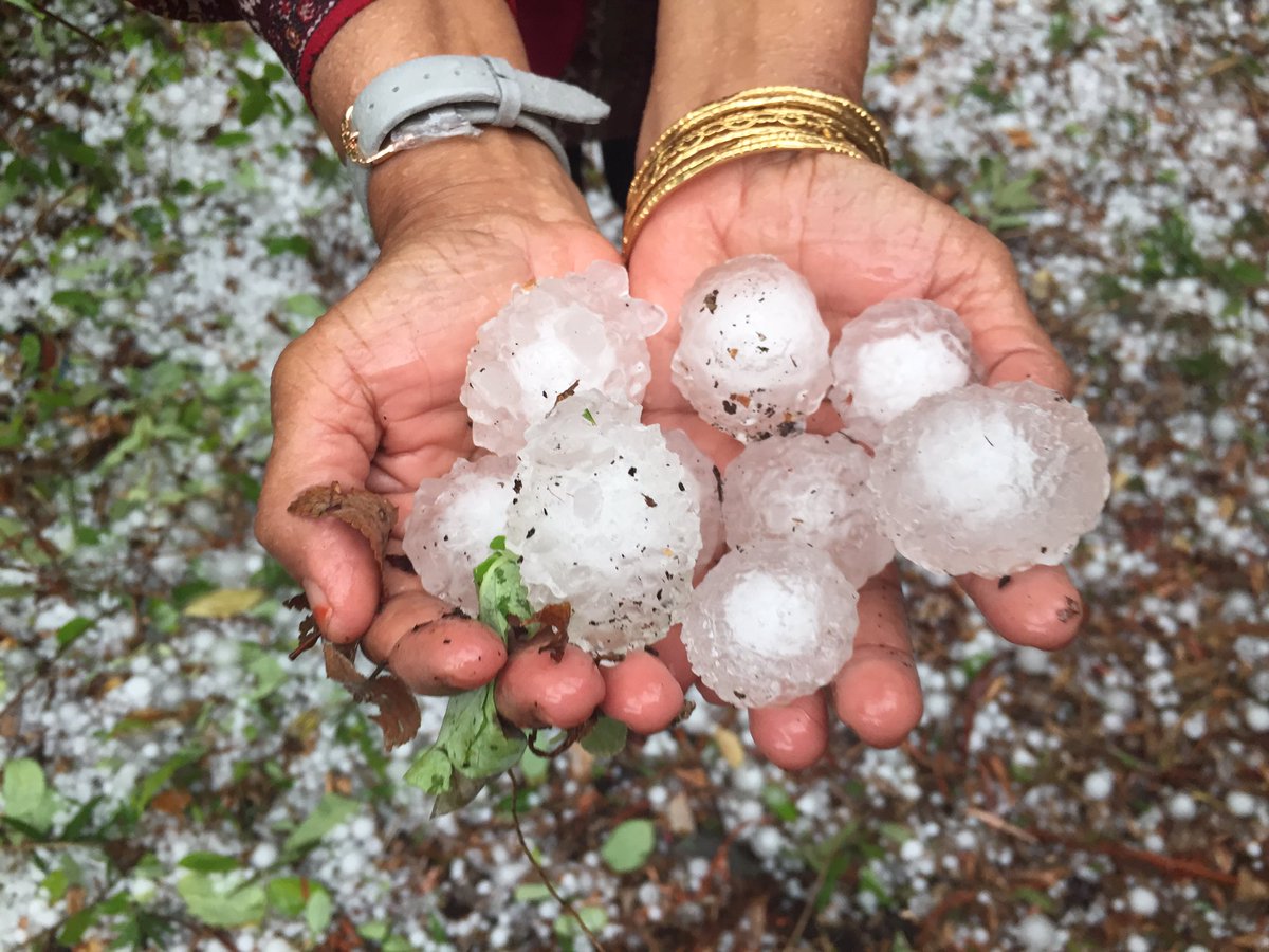 RifaeeRasheed's tweet photo. Golf ball size Hail in #Canberra Never seen anything like this! https://t.co/gux0pqV1I0