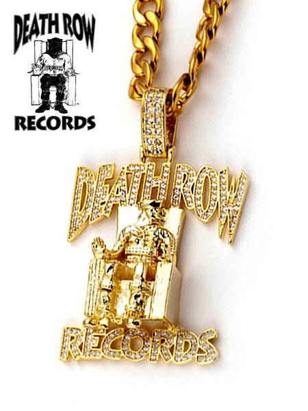 fikujap Hip Hop Diamond Cut Legendary Death Row Records Inlay Shiny Zircon  Pendant with Gold Plated Fashion Necklace : Amazon.de: Fashion
