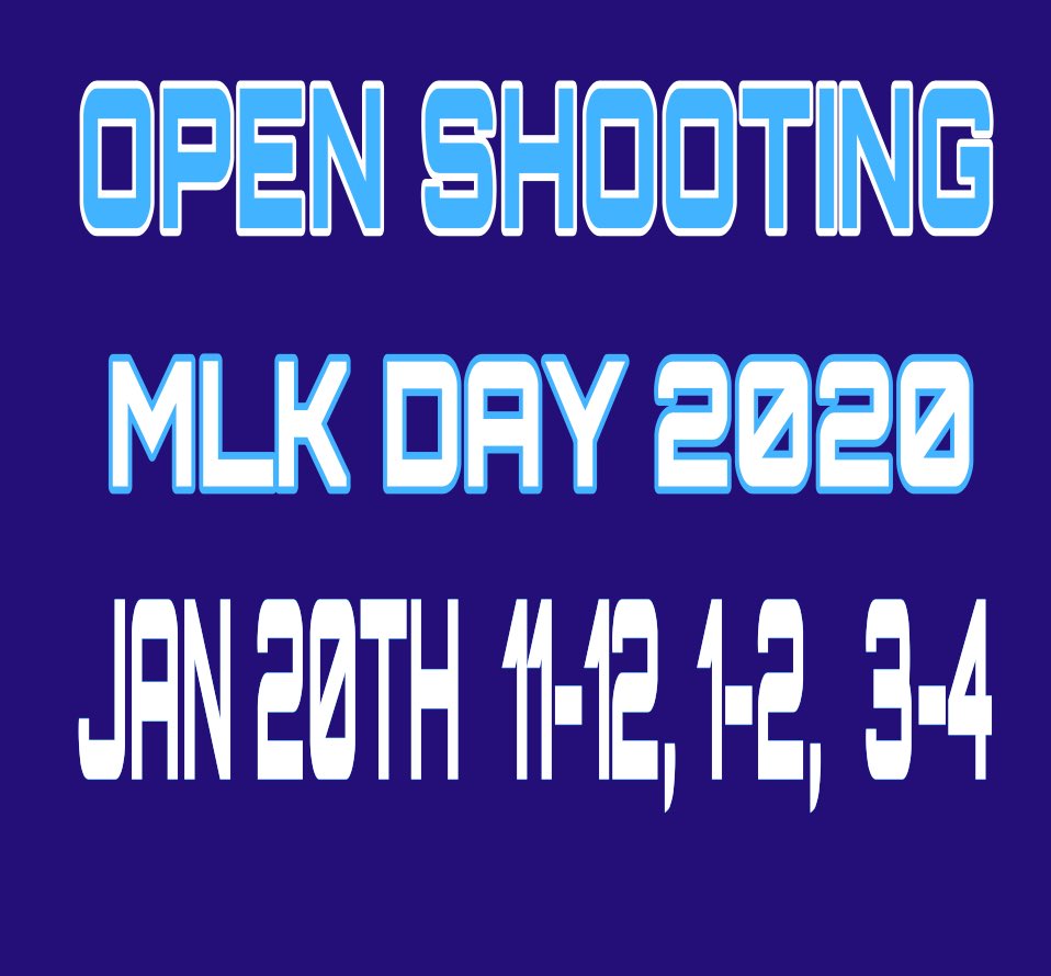 StinsonMellor's tweet photo. Special shooting hours for MLK Day 1/20 https://t.co/nWQOVuEIsm