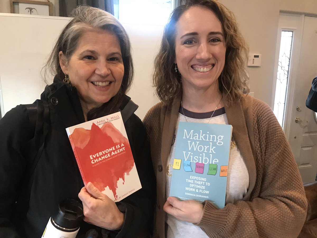 engineforchange's tweet image. It was an honor to meet @dominicad yesterday and swap books.  #change #flow #visiblework