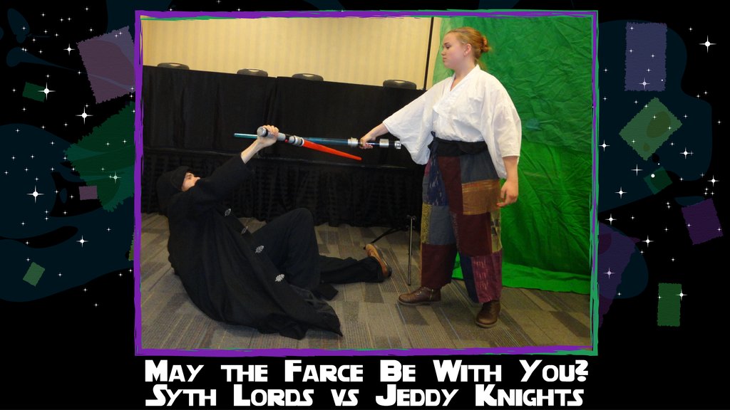 PlayerPatchwork's tweet photo. We're exploring the world of our sci-fi parody plays this weekend - the Patchwork Multiverse of Time &amp; Space!

The Empire is (not so secretly) run by Syth, users of the mysterious Farce &amp; bitter rivals of the Jeddy who learned their art from Queen Delta and her BunnyMen paladins. https://t.co/3ANALaTpw1