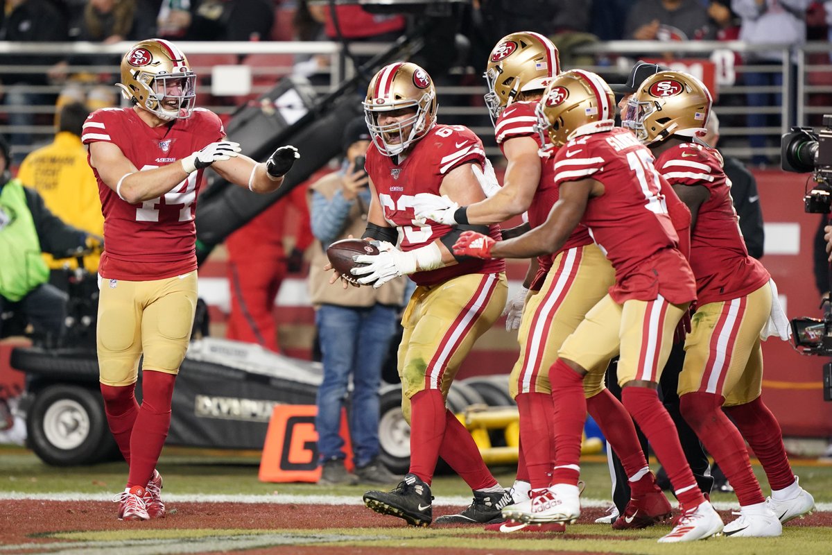 AztecaDeportes's tweet photo. #LaLeyDelMásFuerte💪🏼🏈

¡¡¡Habemus #SuperBowlLIV! 

#ChiefsKingdom enfrentará a #GoNiners luego de la victoria frente a #GoPackGo por el título de la Conferencia Nacional.🔵 https://t.co/eZlT5M3Ubu