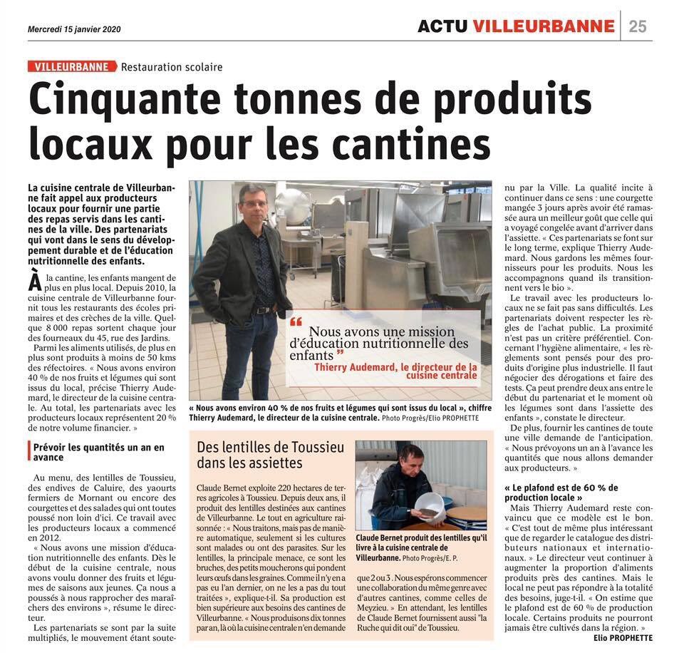 Athouvenot's tweet photo. Quand les pouvoirs publics dépassent leur fonction d’acheteur public pour construire des partenariats de long terme : c’est la seule condition pour augmenter la part des aliments bio et locaux dans l’assiette des enfants à la cantine de @villeurbanne https://t.co/vdcGCr8P34
