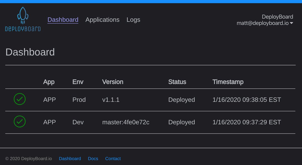 DeployBoard's tweet photo. Dark mode is here!
#DevOps #darkmode https://t.co/p2tr7F2Luk