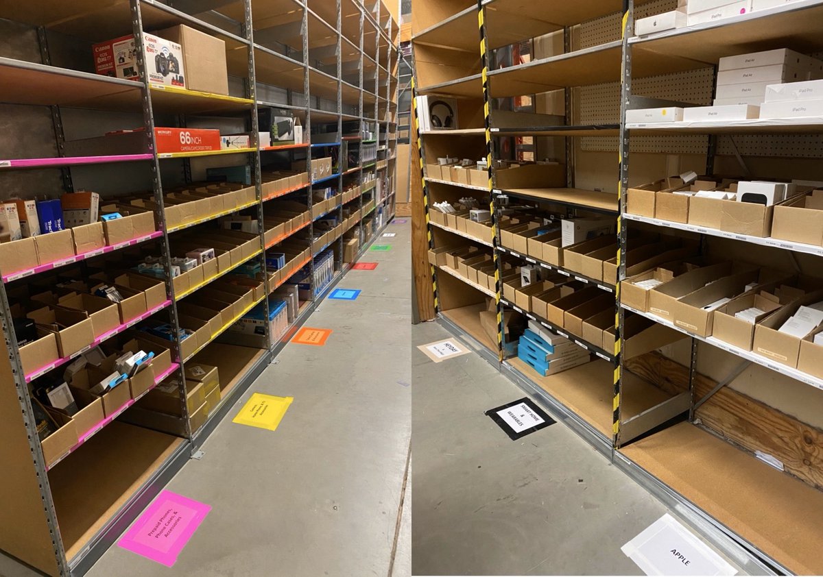 Budweisered4's tweet photo. This team of #TechConsultants are ready to be #LowAndPro &amp; #Ladderless after this Bounce Back &amp; what makes items easier to find for the guests color coded sections #Target #T1474 @CoachRodSoc @BrittaniOlker @NikkiPaolicelli https://t.co/1tMZ5S2iIb