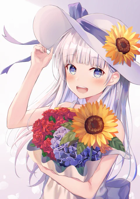 花と少女? 