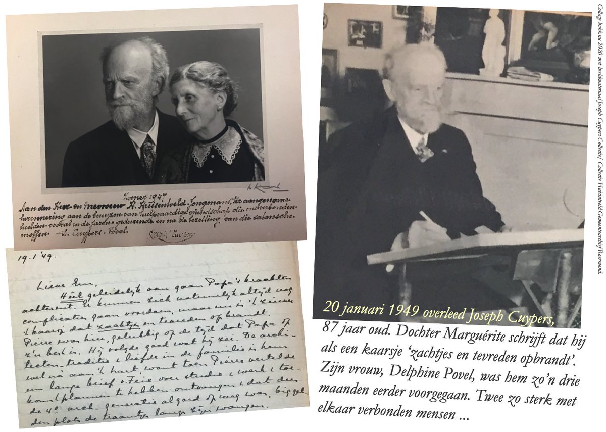 Bern4dette's tweet photo. Vandaag herdenken we de sterfdag van Joseph Cuypers, alweer 71 jaar geleden. Volgens zijn oudste dochter, Marguérite Glastra van Loon, die bij hem waakte, was hij als een kaarsje dat ‘zachtjes en tevreden opbrandt’.  https://t.co/moHw3WEbmO https://t.co/bEr8DV2beU