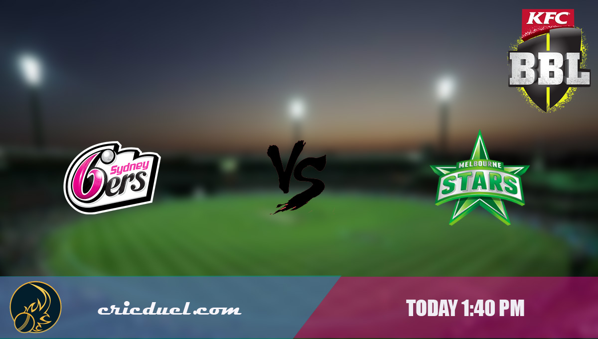 cricduel's tweet photo. It was Stoinis show in their last meeting. Will Sixer get some revenge against Stars today?

Make your teams now at https://t.co/FDdavRzJn1

#SYSvMLS #SYSvsMLS
#BBL09 #BigBashLeague https://t.co/312KMoldO6