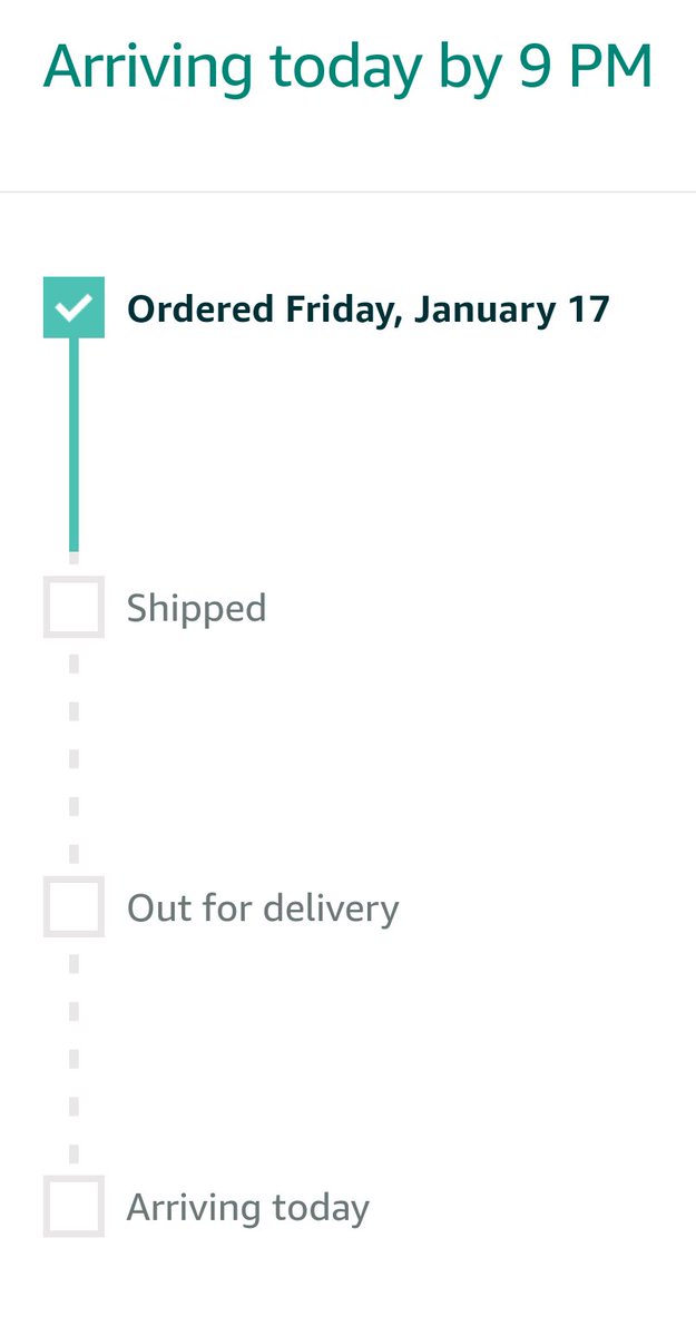 princess38's tweet photo. Was wondering how something was going to be delivered today when it hadn't even shipped. Thanks for telling me at 10pm @amazon it was really helpful. I don't mind a day at home but waiting for something that isn't coming is kind of bs. https://t.co/YlURTkSE8j