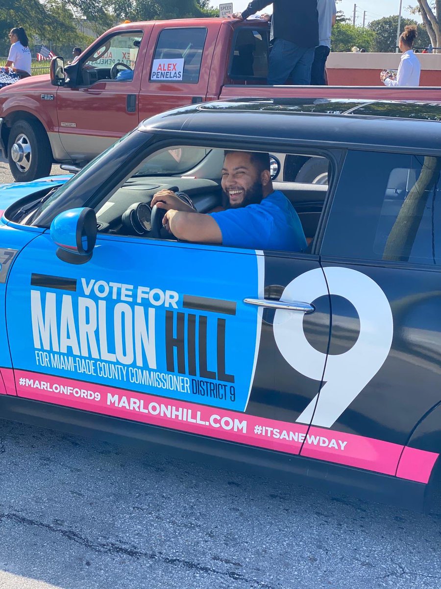 MarlonAHill's tweet image. Call him “DeeNine” #D9! Coming to a South Dade neighborhood near you. Give him a toot toot! Thanks to @LexPromotions @LEXPIERRELOUIS for converting the vision #MarlonforD9 #ItsaNewDay